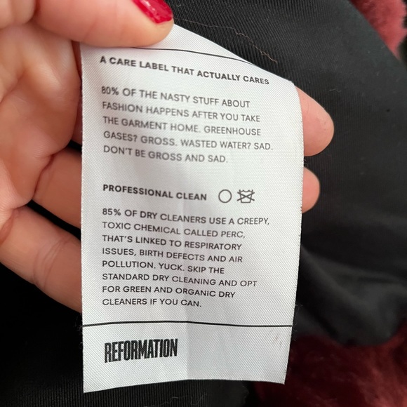 Reformation faux fur jacket like new - Picture 4 of 5